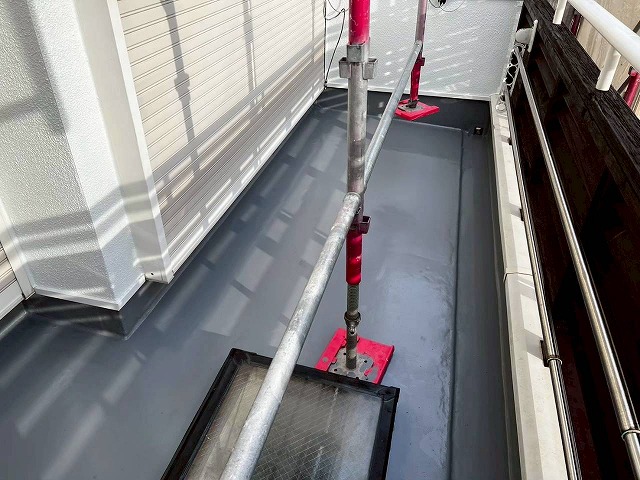 高砂市　ベランダの施工完了